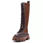 Coturno Tratorado Hera Alta Estilo Veggie Shoes Marrom