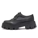 Sapato Oxford Tratorado Estilo Veggie Rolly Preto