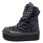 Coturno Plataforma Cygnus A Estilo Veggie Preto
