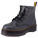 Coturno Estilo Inglês Cano Mid Preto