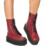 Coturno Plataforma Brienne Estilo Veggie Bromélia