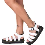 Sandália Estilo Veggie Madalena Branca Baixa
