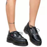 Sapato Oxford Estilo Veggie Greta Xadrez Preto