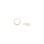 Brinco Infantil De Ouro 18k Slim Argola