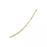 Corrente De Ouro 18k Veneziana Longa De 2,4mm Com 60cm