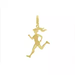 Pingente De Ouro 18k Atletismo Feminino