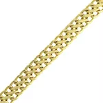 Pulseira De Ouro 18k Lacraia De 4,0mm Com 19cm