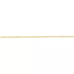 Corrente De Ouro 18k Elo Português De 1mm Com 60cm