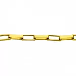 Corrente De Ouro 18k Veneziana Longa De 1,1mm Com 60cm