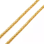 Corrente De Ouro 18k Palmeira De 2,3mm Com 50cm