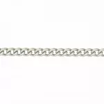 Corrente De Prata 925 Groumet De 2,5mm Com 60cm