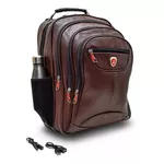 Mochila Bolsa Couro Masculina Notebook Impermeável Reforçada