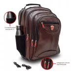 Mochila Bolsa Couro Masculina Notebook Impermeável Reforçada