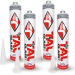 Cola Parabrisa 400g Pu55 Kit 4 Un. Adesivo Selante Talglass