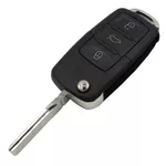 Carcaça Chave Canivete Volkswagen com 3 Botões