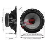 Kit Coaxial Audiophonic Sensation Cs650v2 110wrms 6,5pol High End Alto Falante Alta Definição Audio Hd 