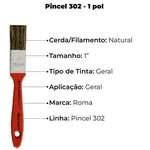 PINCEL ROMA 302 1"