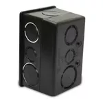 Caixa de parede 4X2 PVC TUBOL PRETA