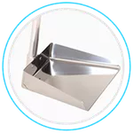 PA DE INOX COM CABO DE ALUMINIO 80CM