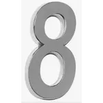 NUMERO RESID CROMADO 8
