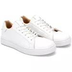 Tênis Feminino Conforto Em Couro Branco