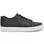 Tênis Feminino Conforto Em Couro Preto