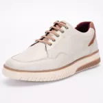 Sapatênis Tênis Casual Ferrile Off White Couro