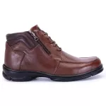 Bota Coturno Masculina Ferrile Couro Anatômica Pinhão