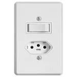 INTERRUPTOR SIMPLES + TOMADA 2P+T 20A/250V 4X2 PRATIKA ILUMI