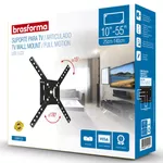SUPORTE DE TV ARTICULADO 10'' A 55'' COM NIVEL BOLHA