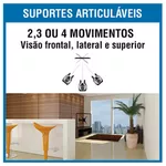 SUPORTE DE TV ARTICULADO 10'' A 55'' COM NIVEL BOLHA