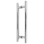 PUXADOR DE PORTA TUBULAR ALUMÍNIO POLIDO 25Ø