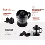 ESPREMEDOR DE FRUTAS AEDF01I-01 PRETO 700ML 25W AGRATTO