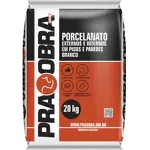 ARGAMASSA PORCELANATO INTERNO E EXTERNO BRANCO 20KG PRAOBRA