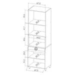 PANELEIRO 4 PORTAS 1 GAVETA NESHER SIMONE MENDES 70CM 100% MDF 