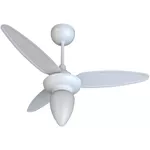 VENTILADOR DE TETO WIND INVERTER BRANCO 3 PÁS COM CONTROLE BIVOLT VENTISOL