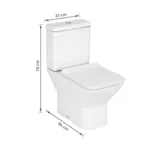 KIT VASO SANITÁRIO COM CAIXA ACOPLADA E ASSENTO BRANCO DUPLO ACIONAMENTO - DECA