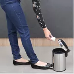 LIXEIRA INOX COM PEDAL BRASIL