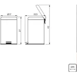 LIXEIRA INOX COM PEDAL BRASIL