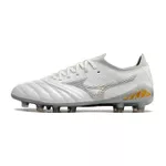 Chuteira Campo Mizuno Morelia Neo (FG) - Branco/Prata.