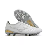Chuteira Campo Mizuno Morelia Neo (FG) - Branco/Prata.