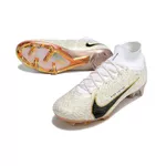 Chuteira Campo Nike Air Zoom Mercurial (FG) - Botinha - Branco (Solado Furta-Cor)