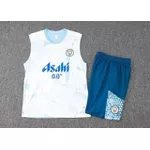 Conjunto de Treino Regata + Short Manchester City - Branco e Azul 22/23