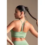 Top Fitness Frelith Fosco Brilho Viés Nadador - VERDE