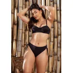 Conjunto Biquíni Retrô Frelith Texturizado Savanah - PRETO