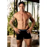 Boxer Frelith Sem Costura com Cós Personalizado - PRETO