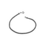 Pulseira Prata Bali Pipoca Envelhecida 2,40mm