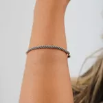 Pulseira Prata Bali Pipoca Envelhecida 2,40mm
