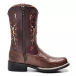 Bota Masculina Infantil Texana Country Couro