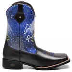Bota Nossa Senhora Masculina Texana Cano Médio Couro 